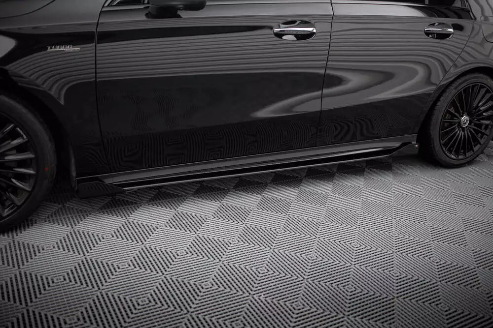 Street Pro Side Skirts Diffusers + Flaps Mercedes-amg A35 W177 Facelift