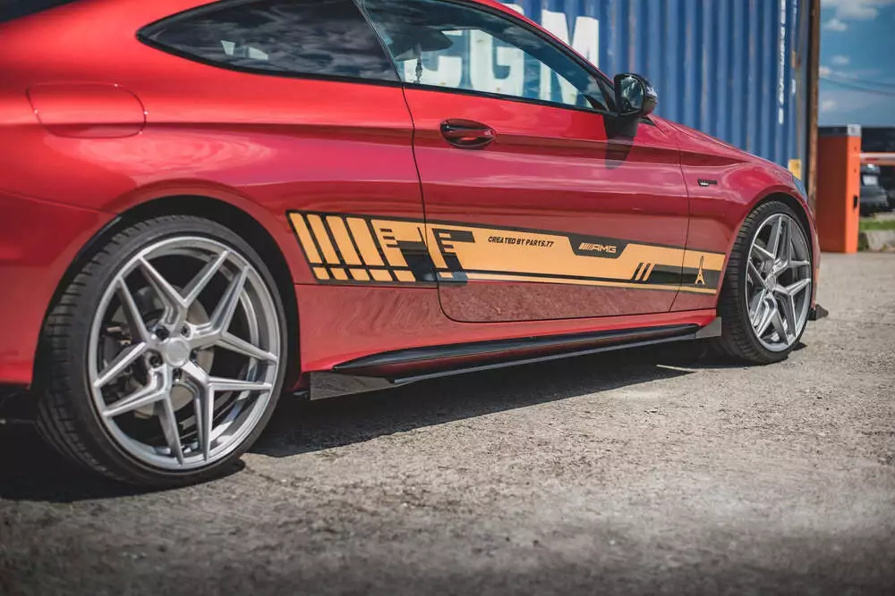 Street Pro Side Skirts Diffusers + Flaps Mercedes-amg C43 Coupe C205
