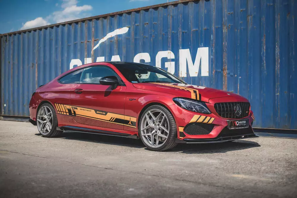 Street Pro Side Skirts Diffusers + Flaps Mercedes-amg C43 Coupe C205 - Image 2