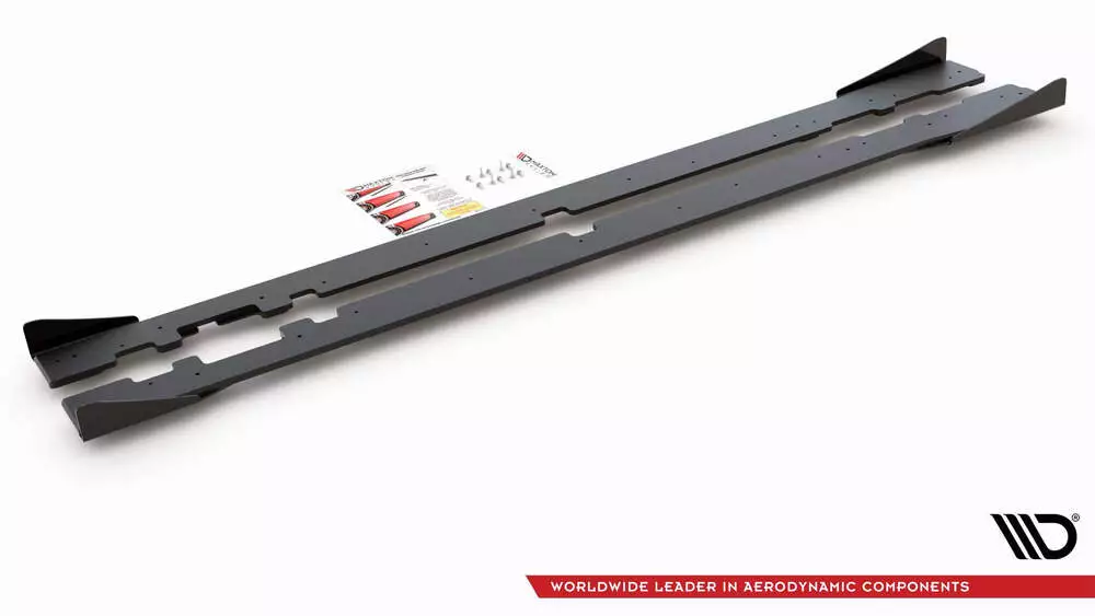 Street Pro Side Skirts Diffusers + Flaps Mercedes-amg C43 Coupe C205 - Image 5