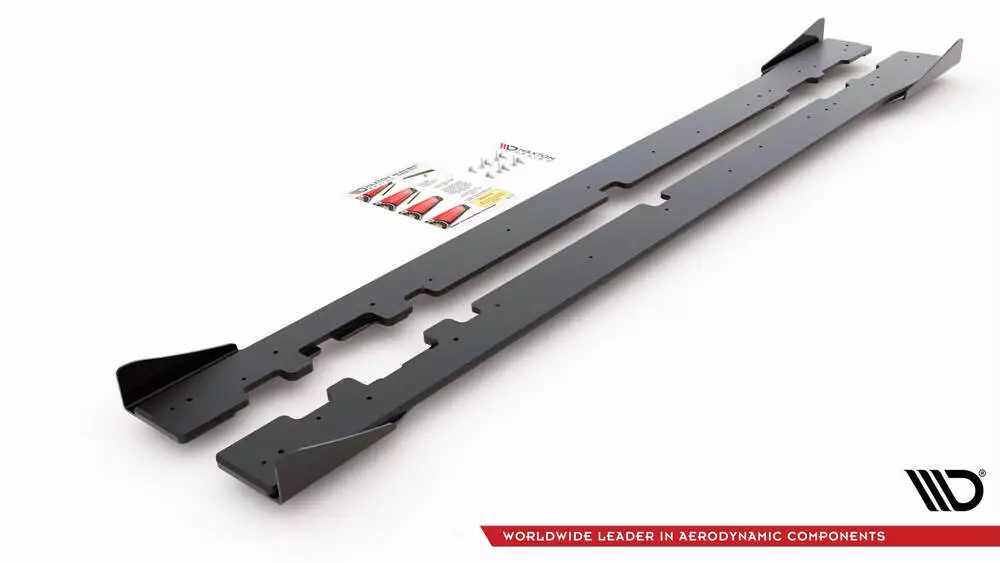 Street Pro Side Skirts Diffusers + Flaps Mercedes-amg C43 Coupe C205 - Image 6