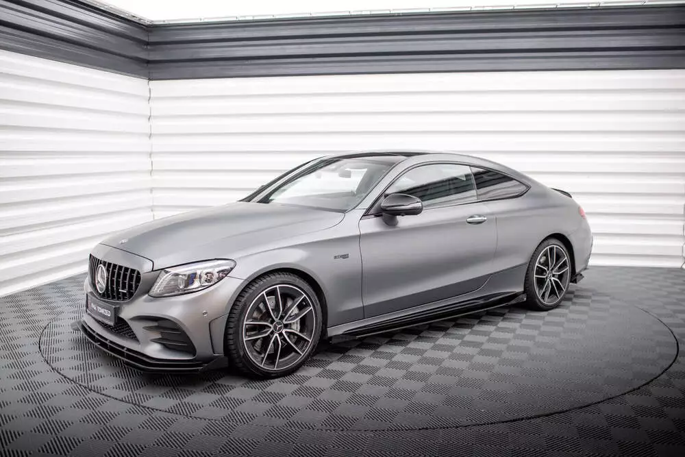 Street Pro Side Skirts Diffusers + Flaps Mercedes-amg C43 Coupe / Cabrio C205 Facelift / A205 Facelift