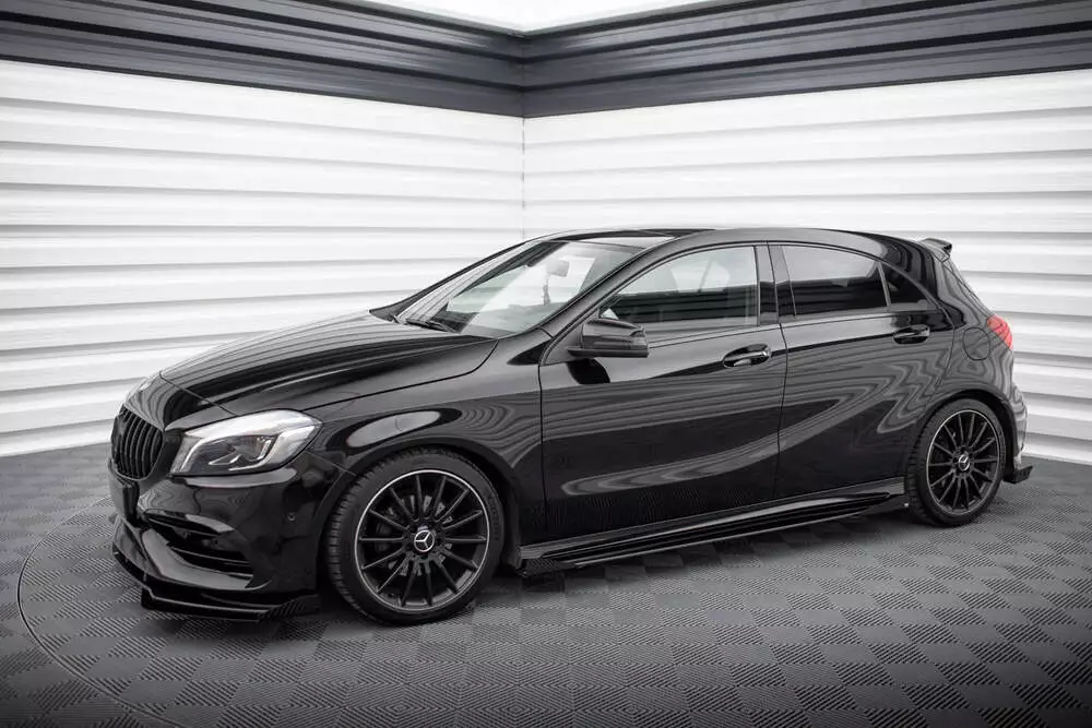 Street Pro Side Skirts Diffusers + Flaps Mercedes-benz A Amg-line W176 Facelift - Image 2