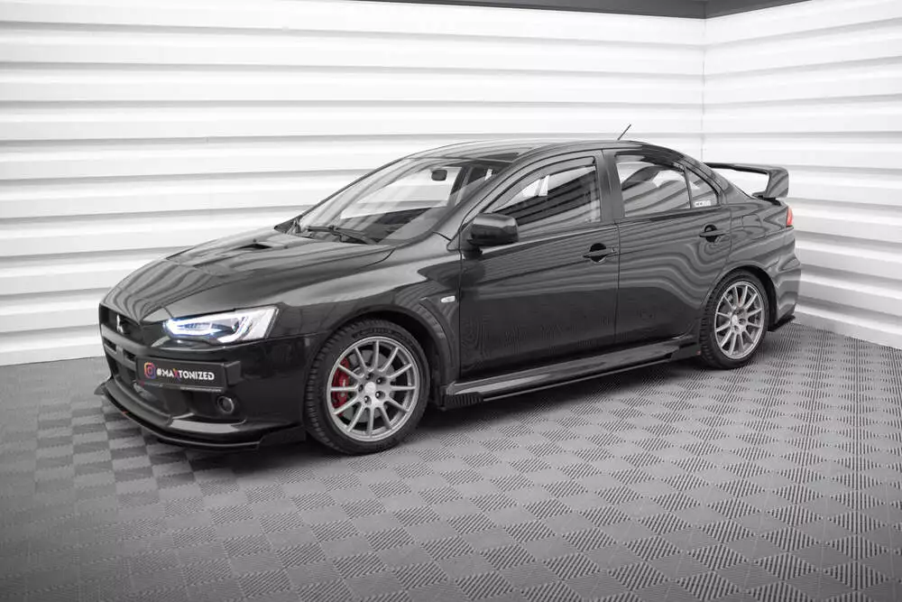 Street Pro Side Skirts Diffusers + Flaps Mitsubishi Lancer Evo X - Image 2