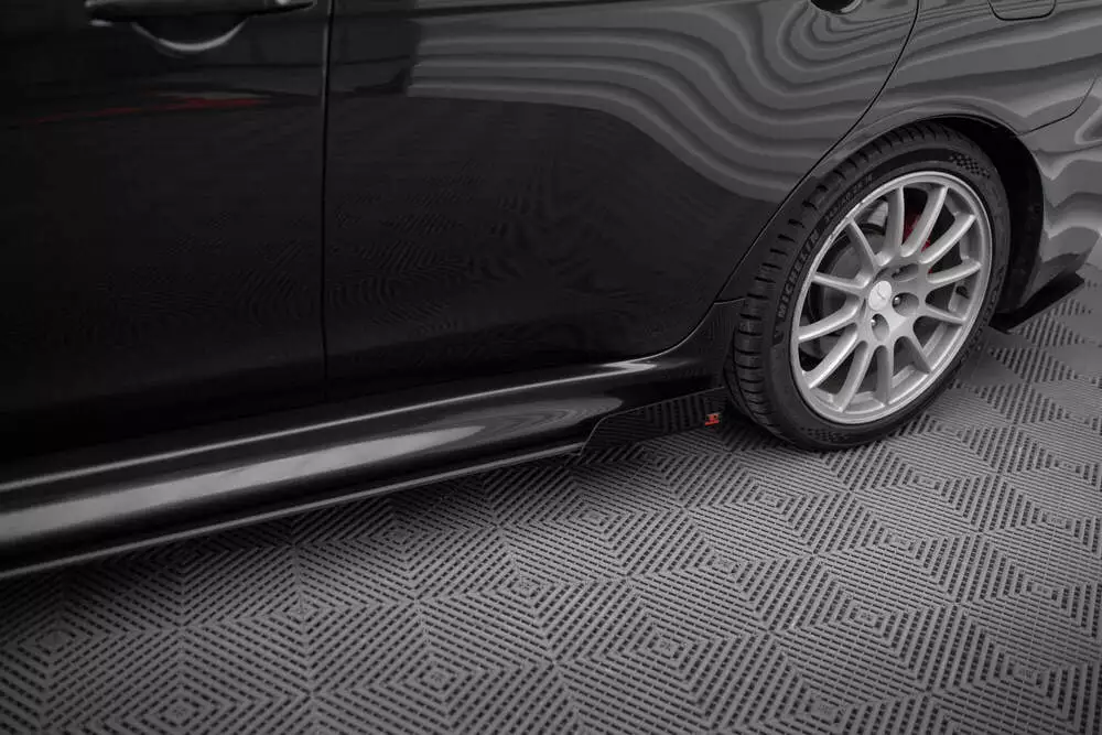 Street Pro Side Skirts Diffusers + Flaps Mitsubishi Lancer Evo X - Image 4