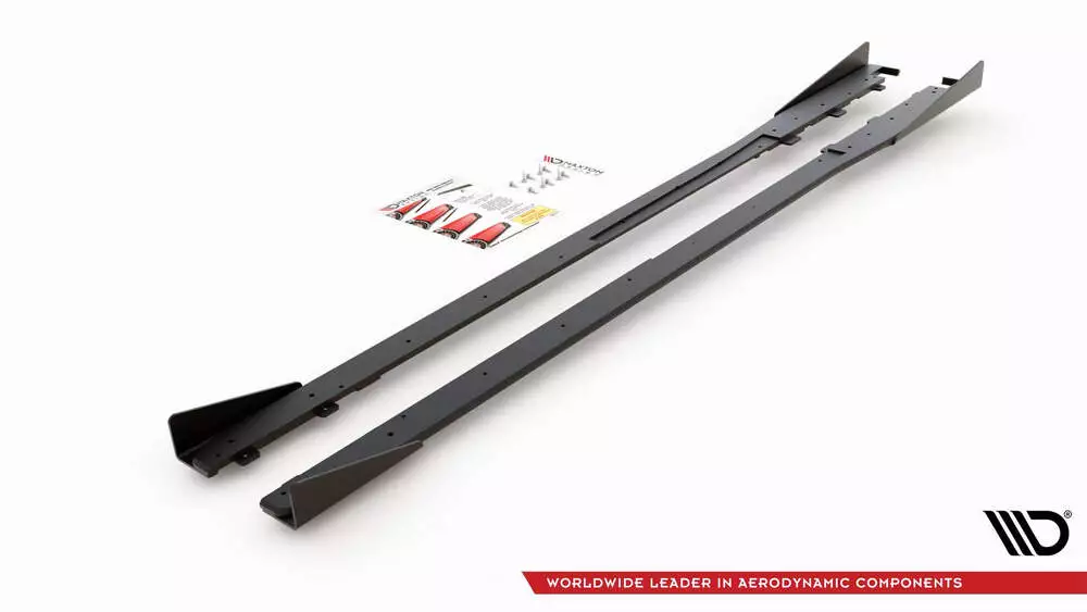 Street Pro Side Skirts Diffusers + Flaps Toyota Gr Yaris Mk4 - Image 6