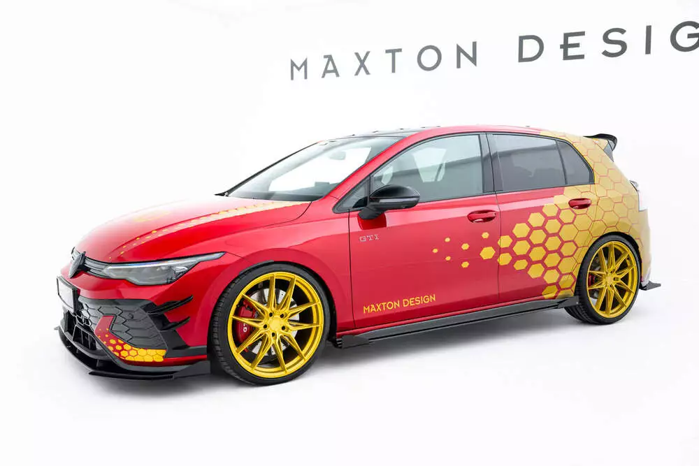 Street Pro Side Skirts Diffusers + Flaps Volkswagen Golf Gti Clubsport Mk8 Facelift - Image 3