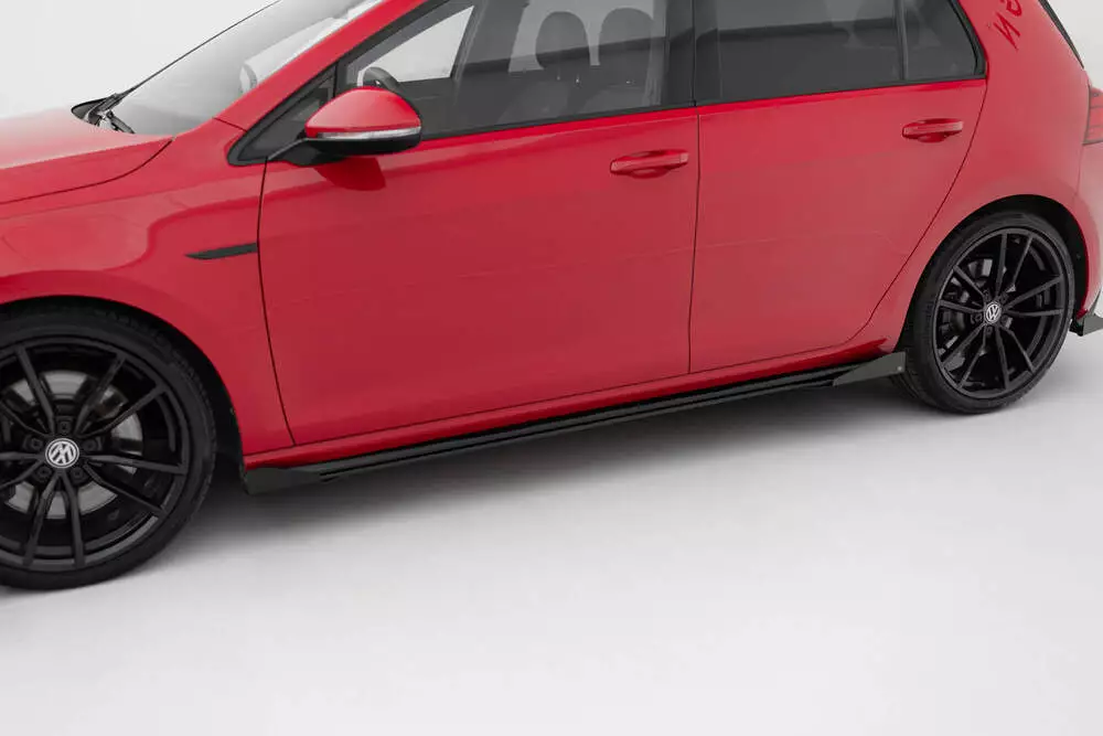 Street Pro Side Skirts Diffusers + Flaps Volkswagen Golf R / R-line Mk7 Facelift