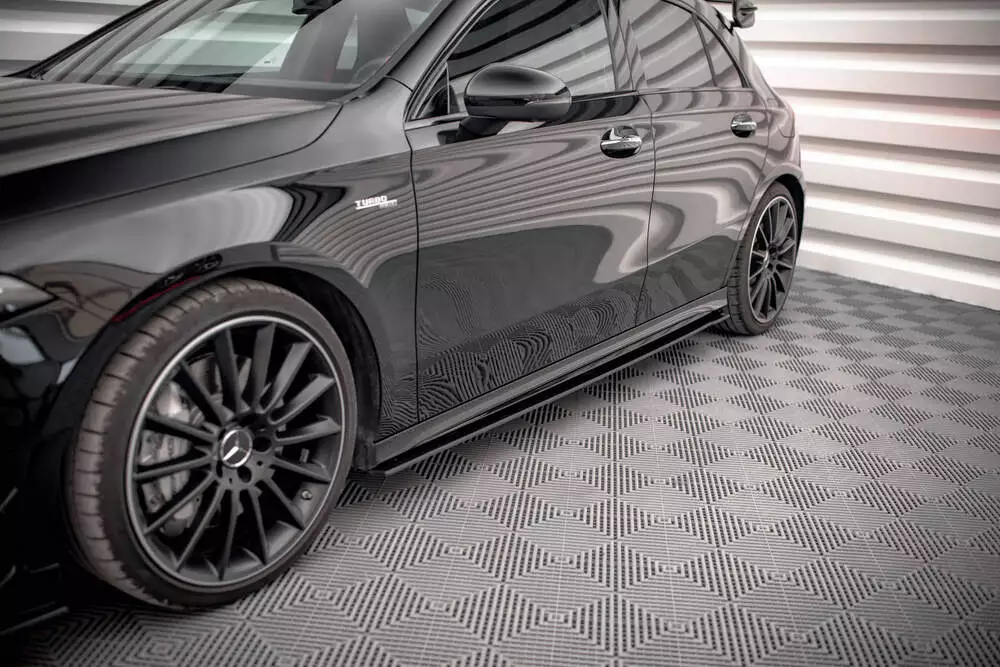 Street Pro Side Skirts Diffusers Mercedes A35 Amg / Amg-line Aero Pack W177