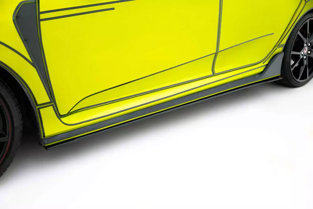 Street Pro Side Skirts Diffusers V.2 Honda Civic Type R Mk10 - Image 3