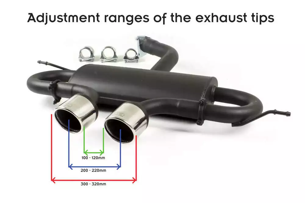 Volkswagen Golf Vi, Golf V R32, Scirocco 3 Sports Exhaust Muffler Exhaust