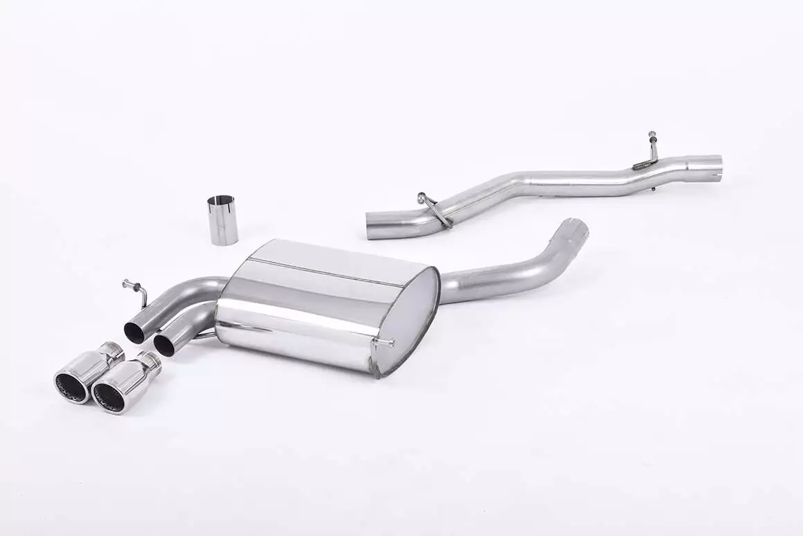 Non-Resonated Cat-Back with Polished Trims - 3.2 V6 quattro 3 door & 5 door Sportback