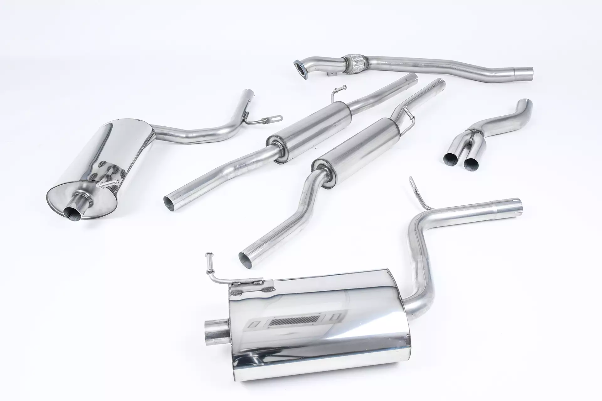 Cat-Back Exhaust System  with Dual Jet100 - 1.8T B6 Quattro Saloon - Avant - Cabriolet