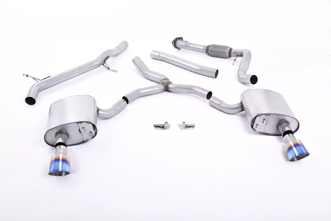 Cat-Back Exhaust System - 2.0 TFSI B9 Quattro Saloon & Avant (Non OPF/GPF Models inc Mild Hybrid & Without Brace Bars)