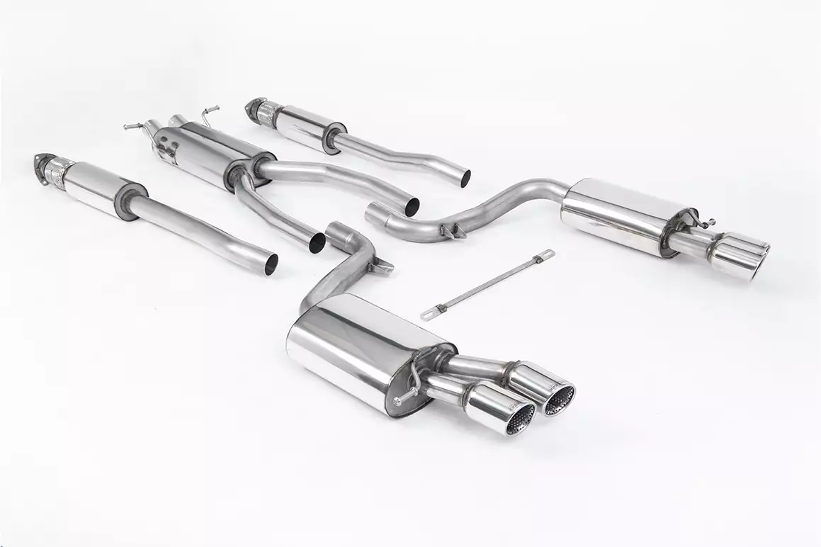 Cat-Back Exhaust System with Polished Trims - 5.2 V10 C6 FSI Quattro