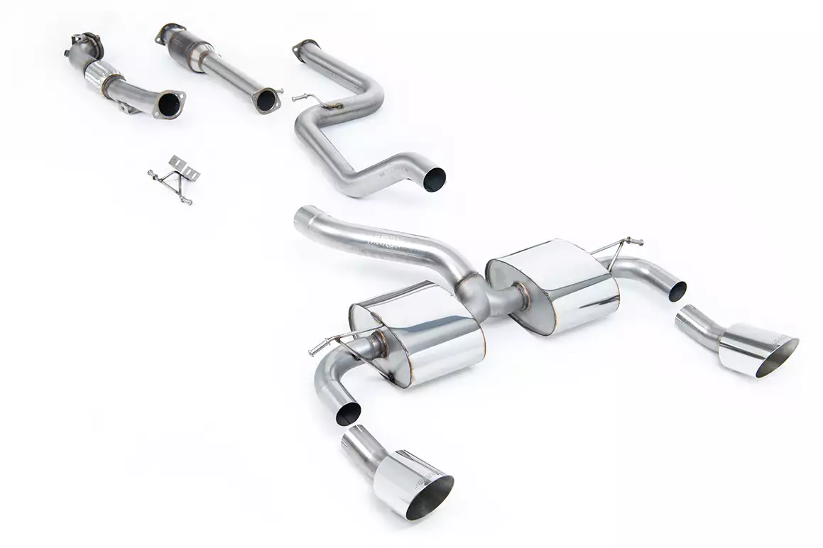 Turbo-Back Exhaust System with Dual DTM Trims - MK2 RS 2.5T 305PS