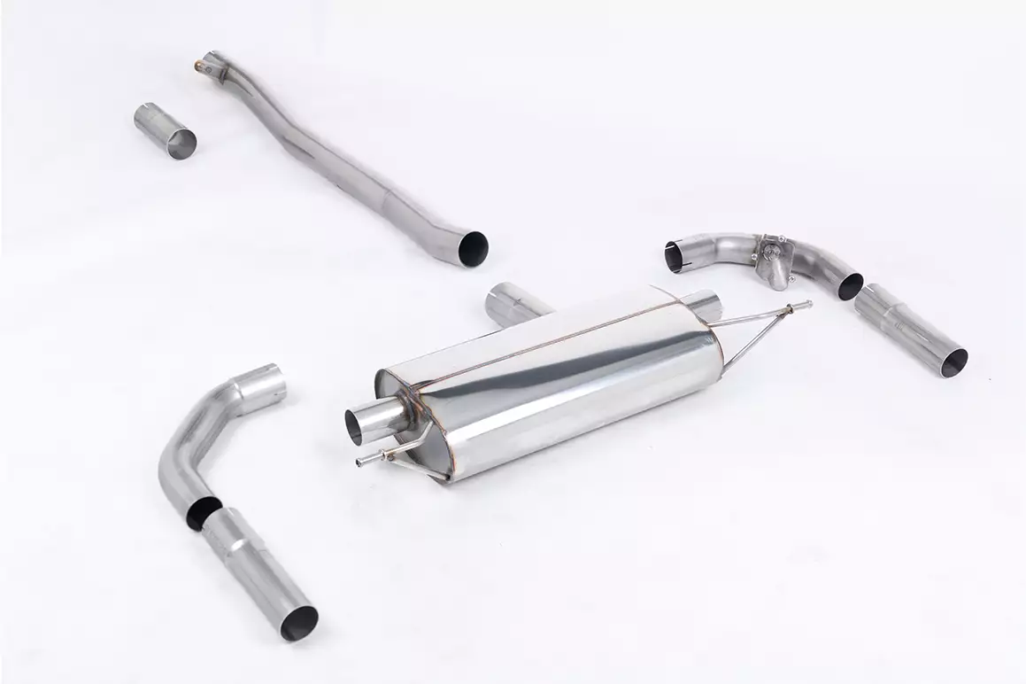 Resonated (Quieter) & Valved Front Pipe Back Exhaust System - Uses OE Tailpipes - A35/CLA35 AMG 2.0 Turbo