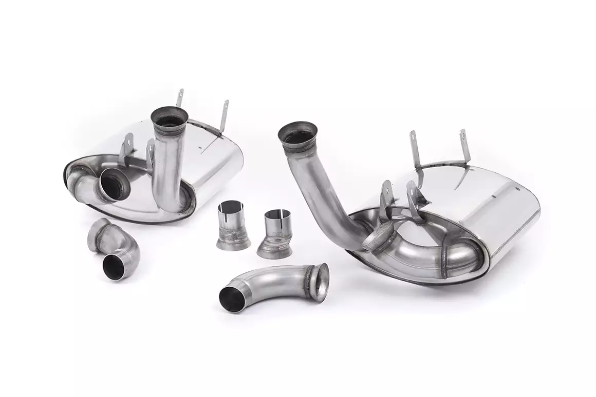 Rear Silencer - Cup Version - Uses OE Trims - 997.1 Carrera and Carrera S