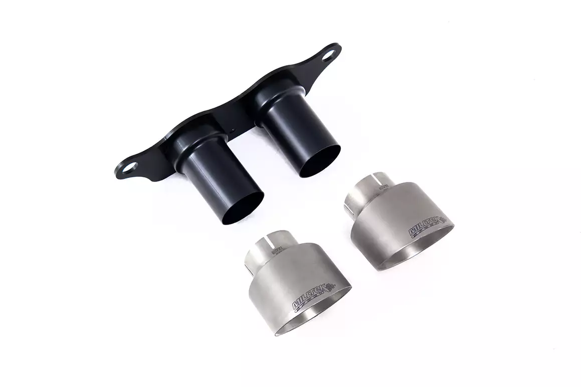 Trims & Mounting Plate - Fits to OE Silencer - 991.2 GT3 & GT3 RS