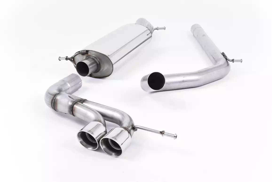 Non-Resonated (Loudest) Cat-Back Exhaust System with Twin Polished Tips - Cupra 1.8 TFSI (6P)