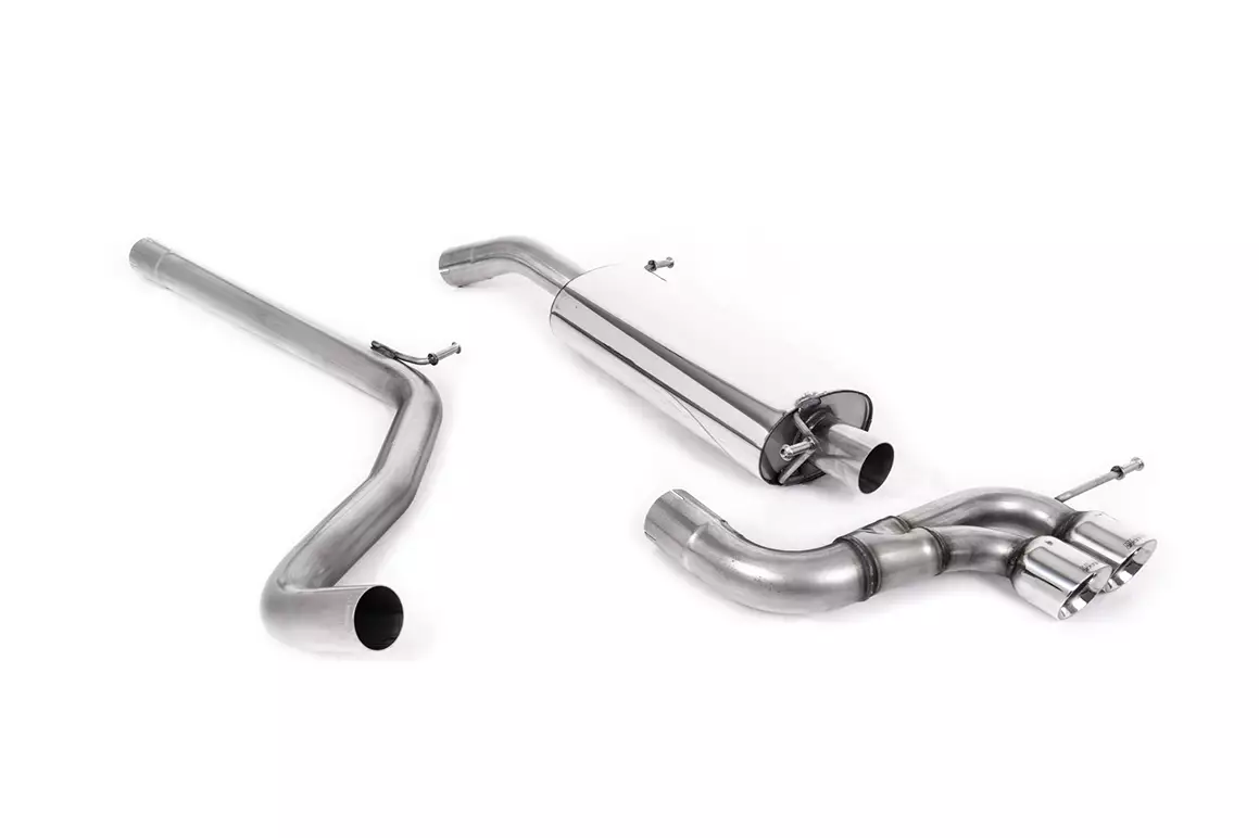 Cat-Back Exhaust System with Twin Polished Tips - Cupra / Bocanegra 1.4 TSI 180PS