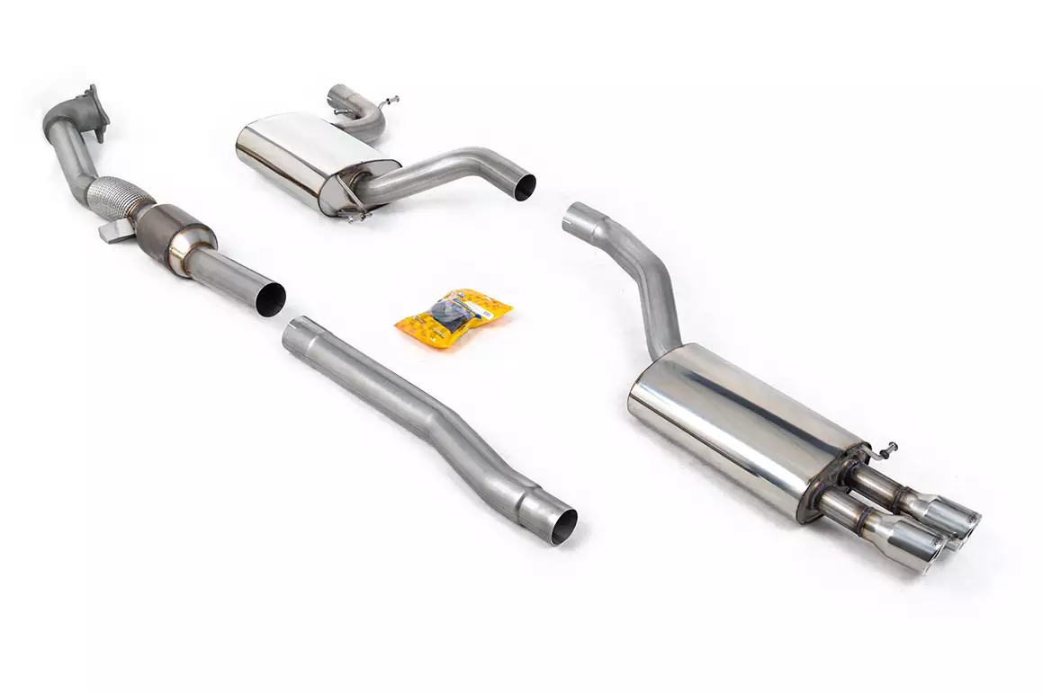 Turbo-Back Exhaust System with Hi-Flow Sports Catalyst - vRS 2.0T FSi