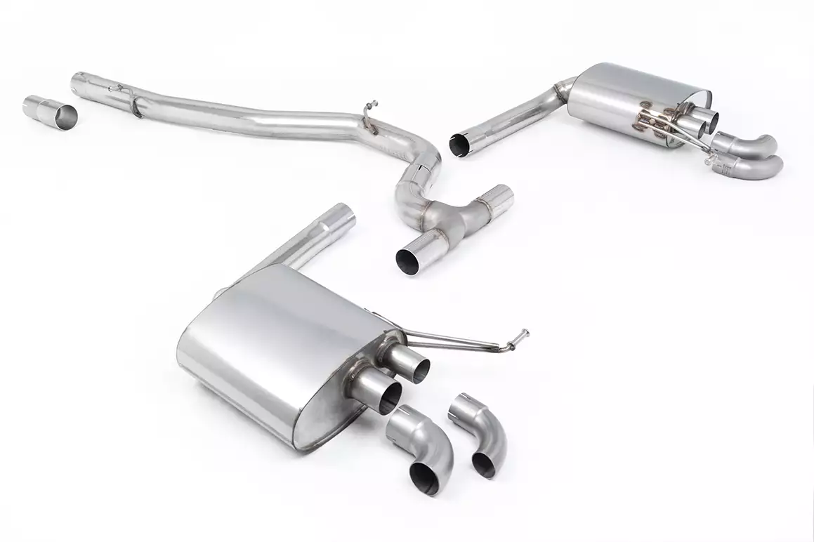 Catback Exhaust System - 2.0TSI 280PS 4Motion (North American Non Valved / Downturn Tips)