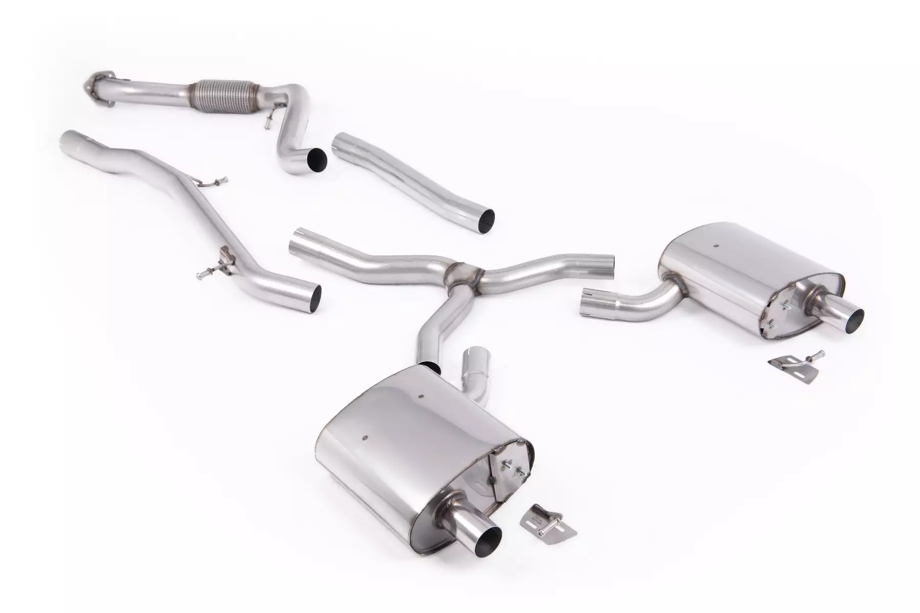 Cat-back - 2.0 TFSI B9.5 Quattro Saloon & Avant (Non-OPF NAS Models inc Mild Hybrid & Without Brace Bars)
