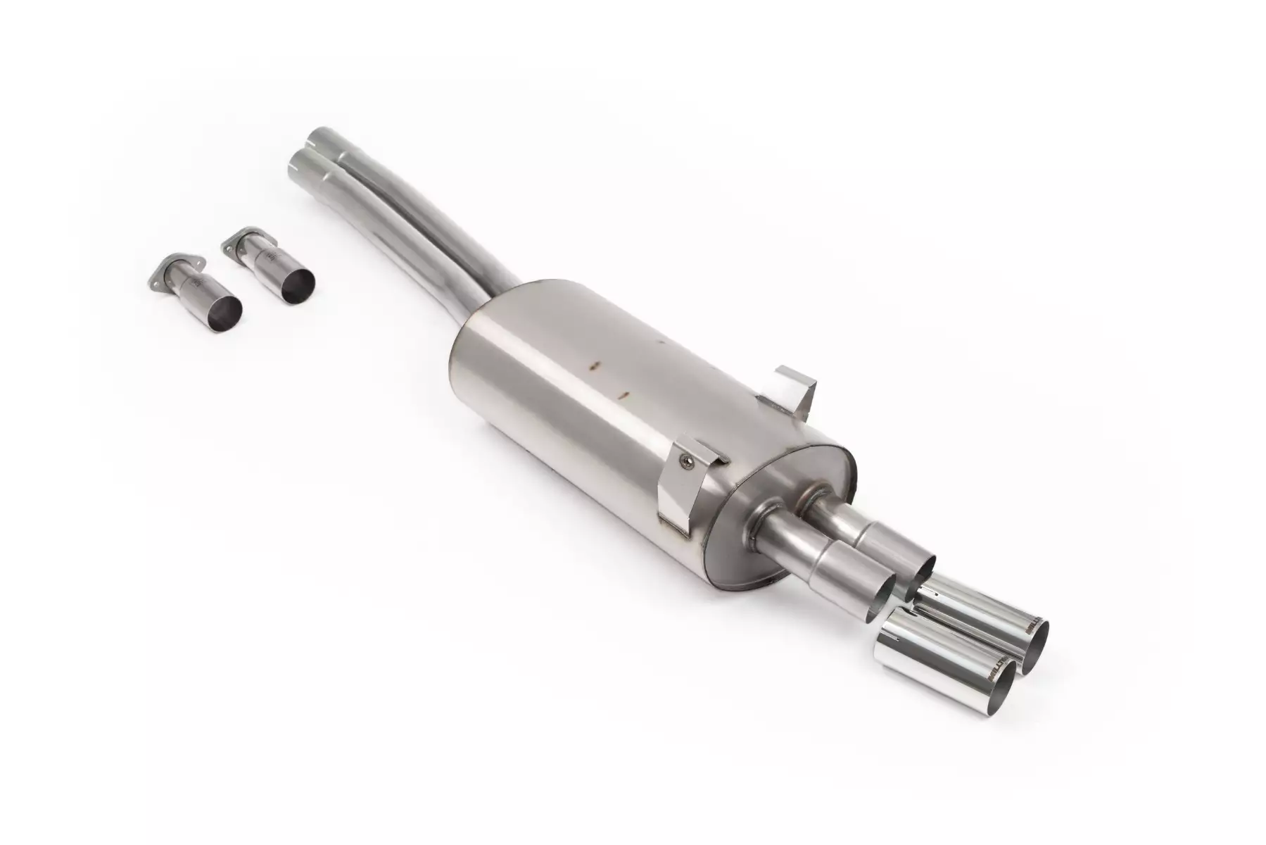 Cat-back With OEM- Single Wall Polished 70mm Tips - E36 325i and 328i