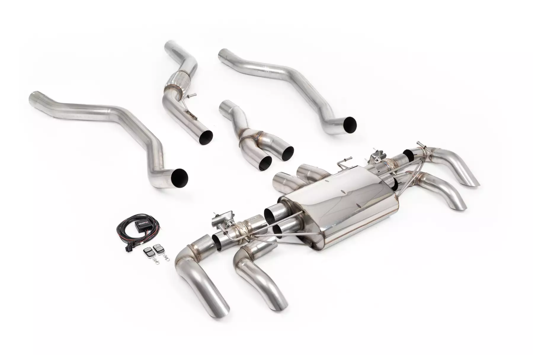 Valved Axle / OPF/GPF / Cat Back System with Downturn Tips to OE Bumper - L460 - P400/440/460/510/530/550e and 3.0 I6 SWB Models